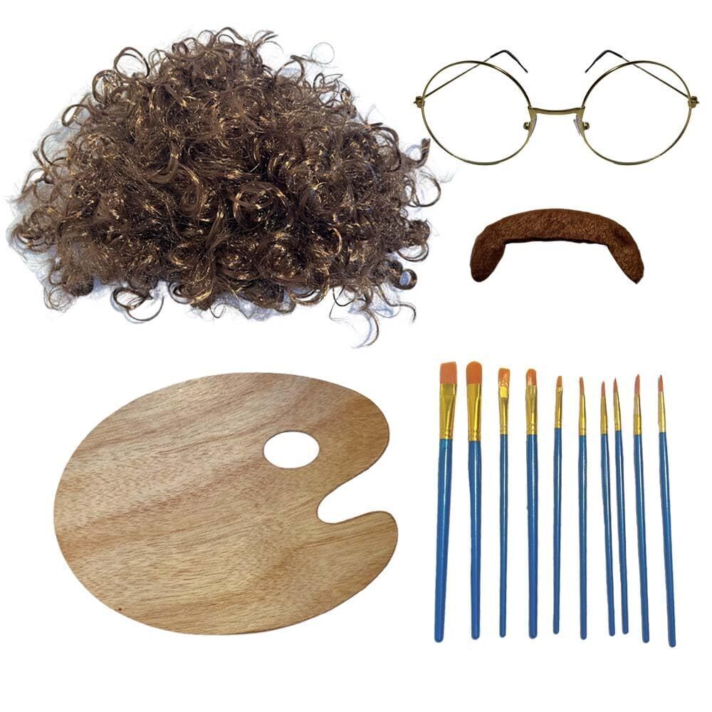 6662 14 Pcs Halloween Painter Costume Adults 80s Painter